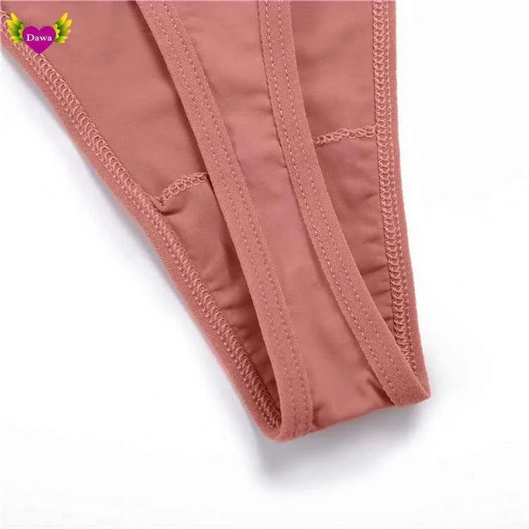 Cotton Bikini Panties T-back Thong Sexy Women Underwear 3pcs