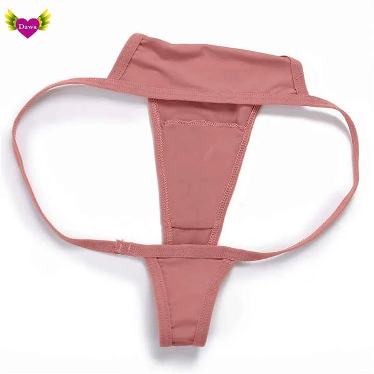 Cotton Bikini Panties T-back Thong Sexy Women Underwear 3pcs
