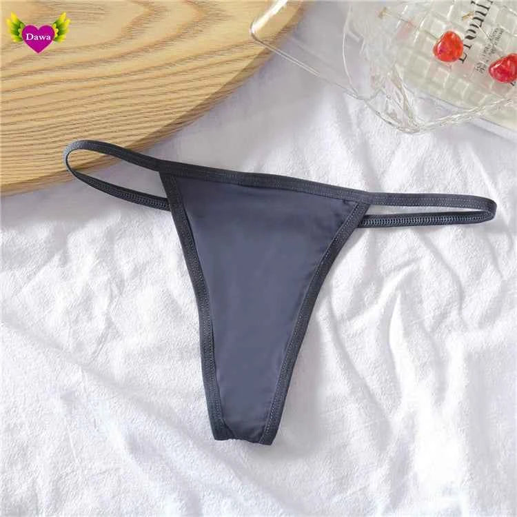 Cotton Bikini Panties T-back Thong Sexy Women Underwear 3pcs